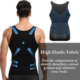 Slim N Lift Slimming Tummy Tucker Body Shaper Vest for Men BLACK & WHITE