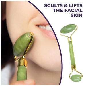 100% Natural Jade Stone Face Roller for Smooth and Glowing Skin