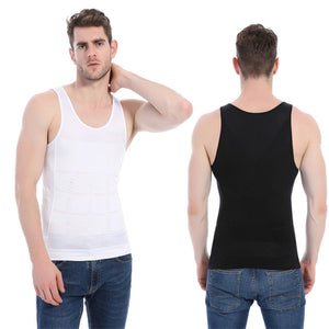 Slim N Lift Slimming Tummy Tucker Body Shaper Vest for Men BLACK & WHITE