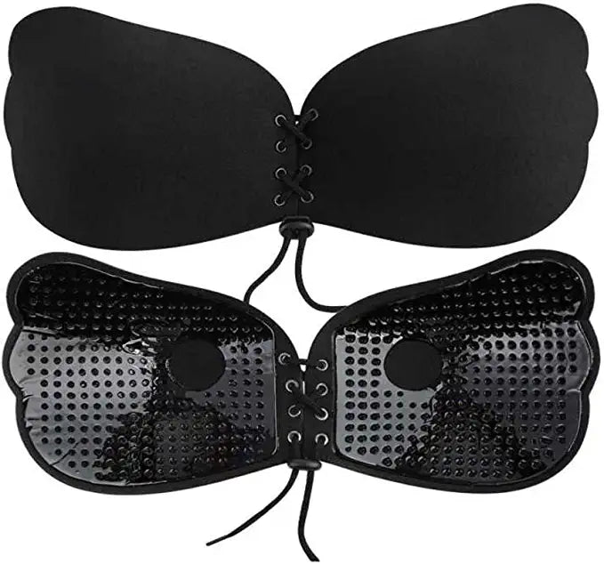 glue bra black