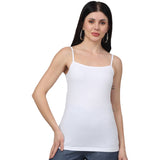 Spaghetti Slim Fit Cotton Jersey With Cami Strap Top