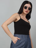 Slim Fit Spaghetti  shoulder straps Top