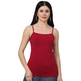 Round Neck Slim Fit Spaghetti Tank Top