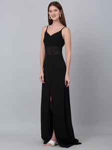 Strapless Fit and Flare Maxi Dress