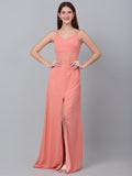 Strapless Fit and Flare Maxi Dress