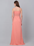 Strapless Fit and Flare Maxi Dress