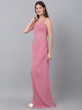 Strapless Fit and Flare Maxi Dress