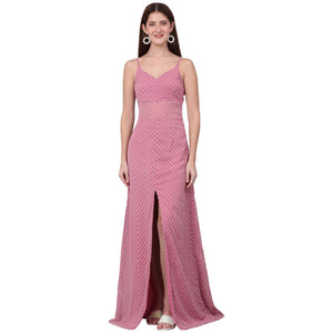 Strapless Fit and Flare Maxi Dress