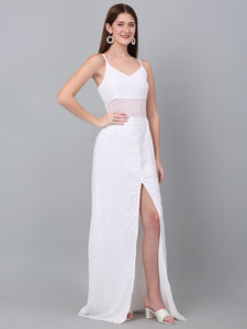 Strapless Fit and Flare Maxi Dress