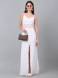 Strapless Fit and Flare Maxi Dress