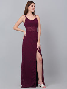 Strapless Fit and Flare Maxi Dress