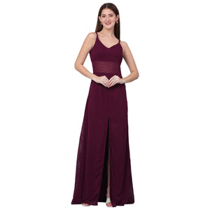 Strapless Fit and Flare Maxi Dress