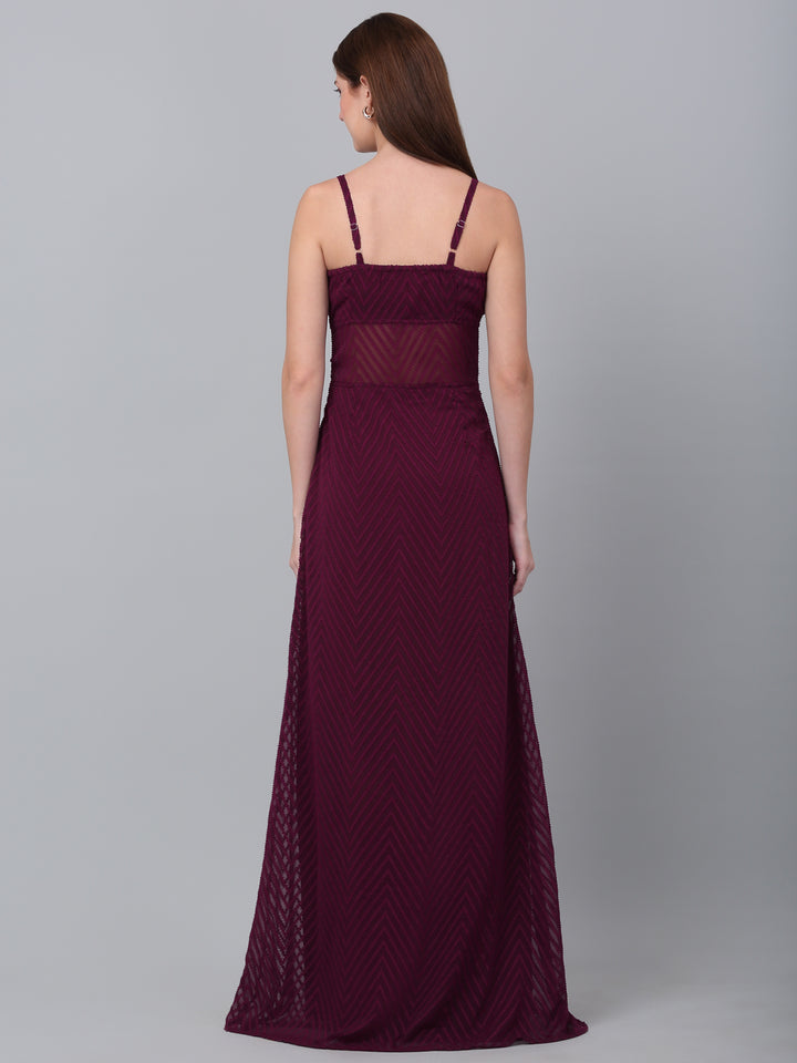 Strapless Fit and Flare Maxi Dress