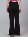 High Waist Corset Style Black Trouser