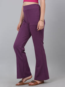 High Waist Corset Style Purple Trouser