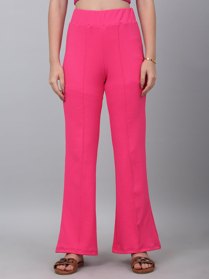 High Waist Corset Style Pink Trouser