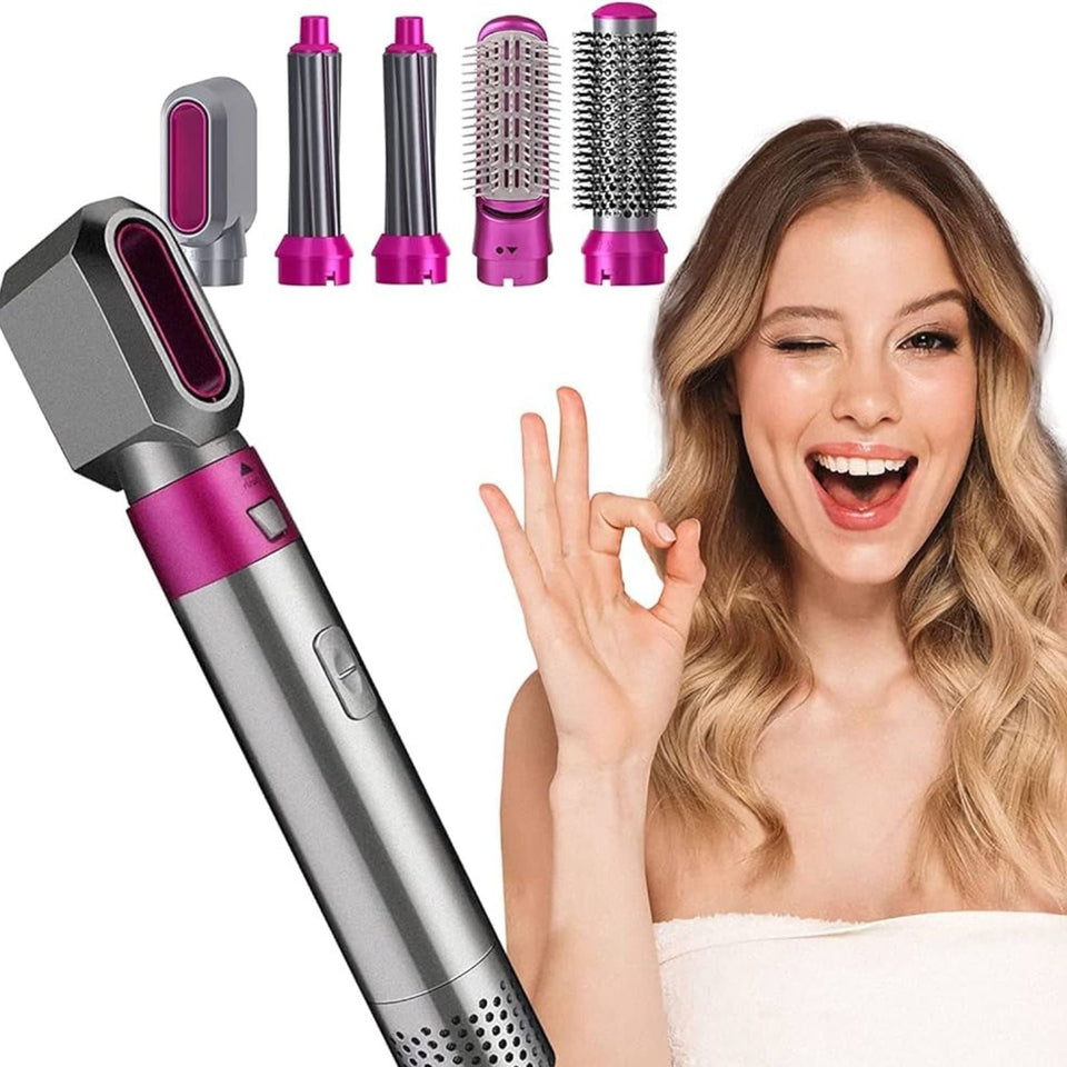 5 in 1 Hot Air Styler Hair Dryer Comb Multifunctional Styling Tool